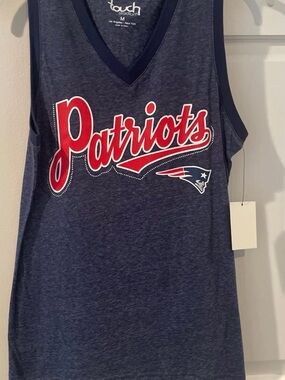 Touch Stadium Kids' Patriots Navy Tank Top